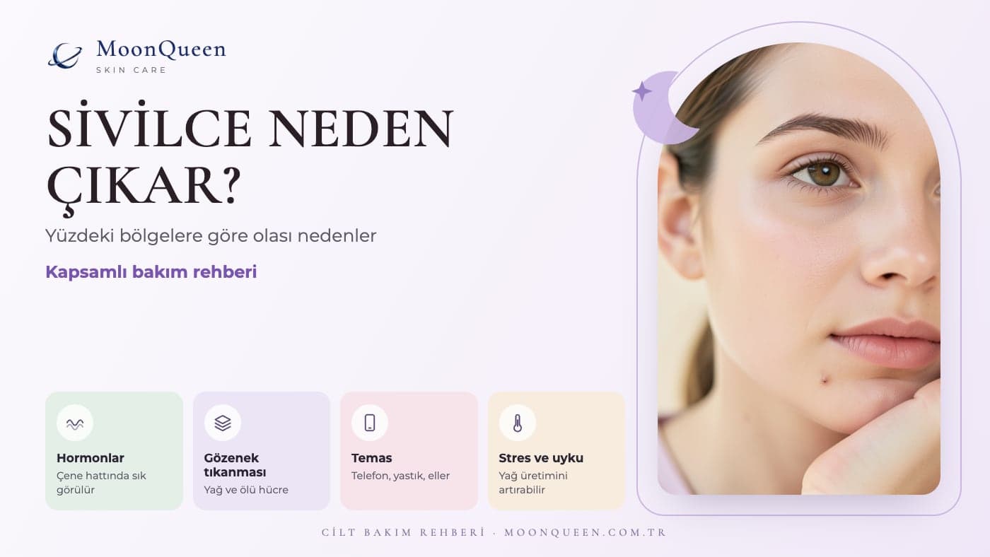 Sivilce Neden Çıkar? Yüzdeki Bölgelere Göre Olası Nedenler