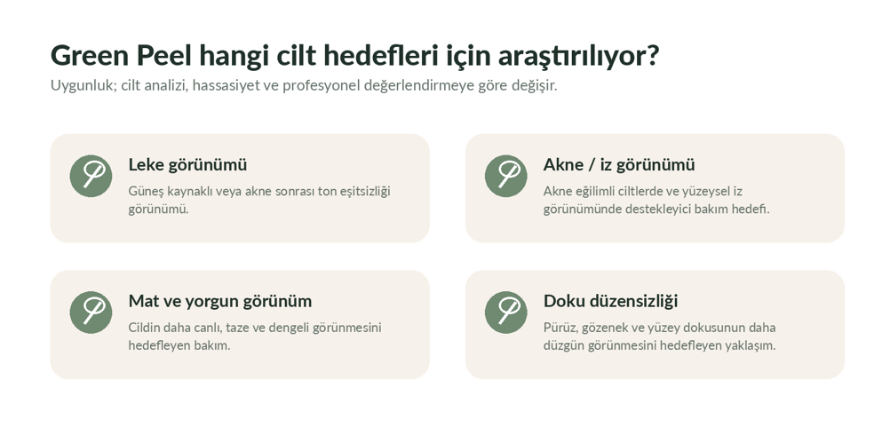 green peel cilt hedefleri nedir